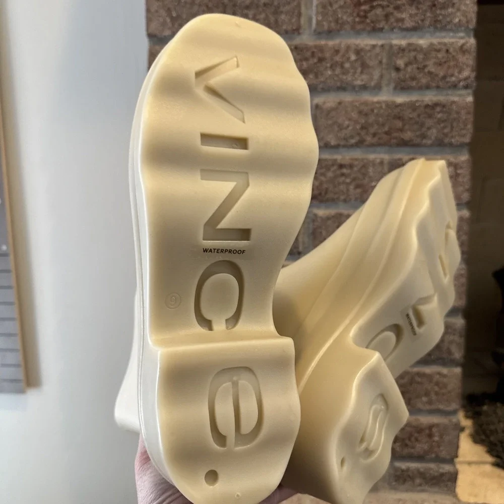 Vince Nia Moonlight Rain Boots Nude Lug Sole Women Waterproof Size 9 #179 - Picture 13 of 15